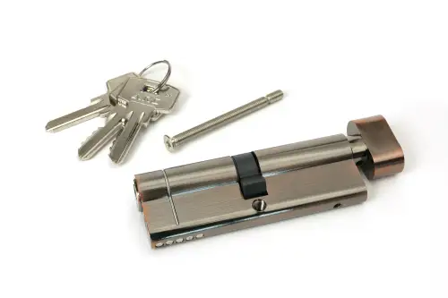Click Here To Enlarge This Photo Of 45861 From The Anvil Polished Bronze 45&sol;45 5pin Euro Profile Cylinder & Turn