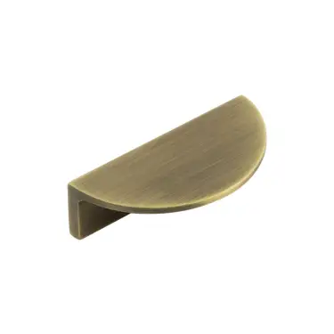Click Here To Enlarge This Photo Of BUR610AB - Frelan Hardware Burlington 80mm Antique Brass Half Moon Cabinet Handle
