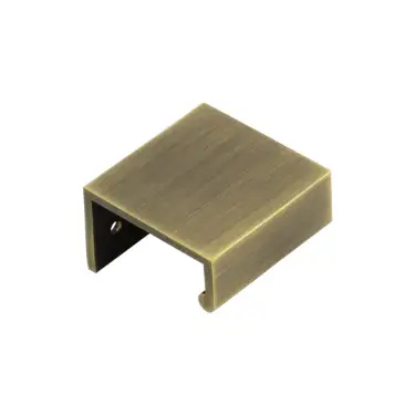 Click Here To Enlarge This Photo Of BUR910AB - Frelan Hardware Burlington 50mm Antique Brass Angled Edge Pull
