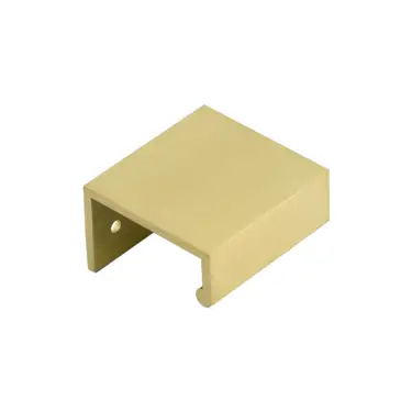 Click Here To Enlarge This Photo Of BUR910SB - Frelan Hardware Burlington 50mm Satin Brass Angled Edge Pull