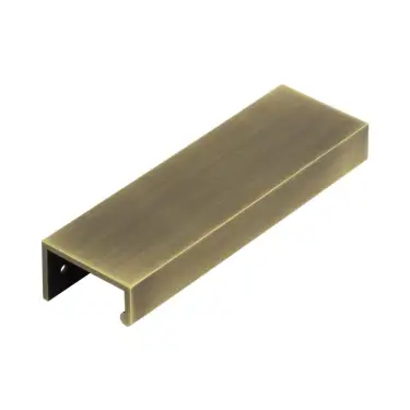 Click Here To Enlarge This Photo Of BUR911AB - Frelan Hardware Burlington 150mm Antique Brass Angled Edge Pull