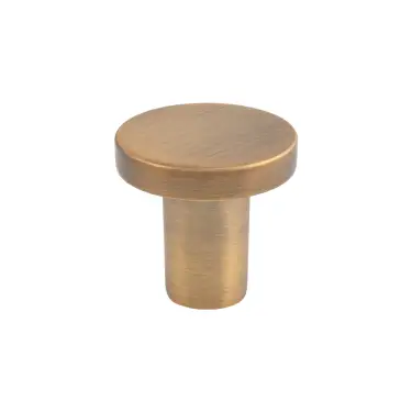Click Here To Enlarge This Photo Of FTD348AAB - Carlisle Brass Fingertip Design Circular Cupboard Knob Antique Brass 26mm