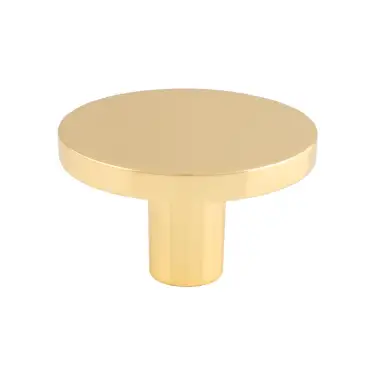Click Here To Enlarge This Photo Of FTD348BPB - Carlisle Brass Fingertip Design Circular Cupboard Knob Polished Brass 41mm