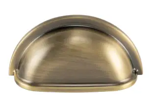 Eclipse 95653 Traditional Style Cup Pull 76mm - Antique Brass