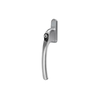 AR720-7&sol;040 HOPPE Inline Locking Espagnolette Handle - Silver &lpar;50028145&rpar;