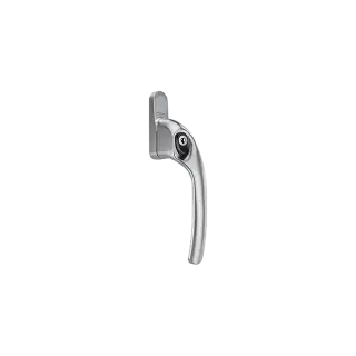 AR722-7&sol;040 HOPPE Offset Right Hand Locking Espagnolette Handle - Silver &lpar;50028085&rpar;