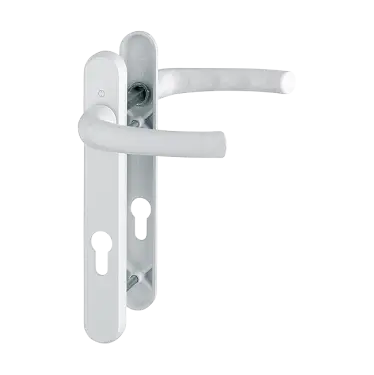 Click Here To Enlarge This Photo Of 1710RH&sol;3370N&sol;3360N HOPPE Tokyo 92mm UPVC Lever Door Handles on Narrow Backplate &lpar;122mm c&sol;c&rpar; - White &lpar;2758405&rpar;