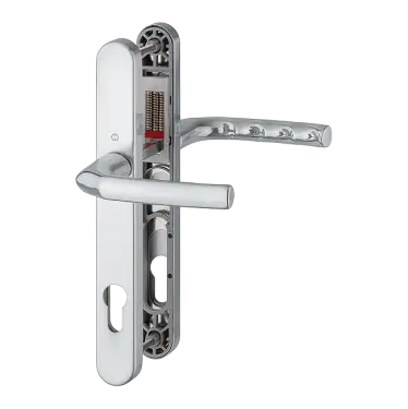 Click Here To Enlarge This Photo Of 1117&sol;3810N HOPPE Birmingham 92mm UPVC Lever Door Handles on Narrow Backplate &lpar;215mm c&sol;c&rpar; - Polished Chrome &lpar;3626834&rpar;