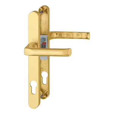 Click Here To Enlarge This Photo Of 113&sol;3623N HOPPE London 92mm UPVC Lever Door Handles on Narrow Backplate &lpar;215mm c&sol;c&rpar; - Gold &lpar;1714793&rpar;