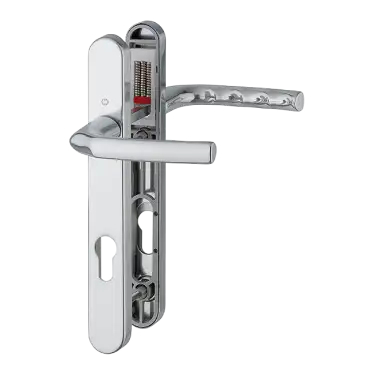 Click Here To Enlarge This Photo Of 1117&sol;3811N HOPPE Birmingham 92mm UPVC Lever Door Handles on Narrow Backplate &lpar;122mm c&sol;c&rpar; - Polished Chrome &lpar;3627263&rpar;
