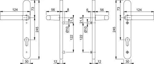 Click Here To Enlarge This Photo Of 1117&sol;3811N HOPPE Birmingham 92mm UPVC Lever Door Handles on Narrow Backplate &lpar;122mm c&sol;c&rpar; - Polished Chrome &lpar;3627263&rpar;