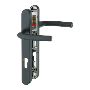 Click Here To Enlarge This Photo Of 1117&sol;3811N HOPPE Birmingham 92mm UPVC Lever Door Handles on Narrow Backplate &lpar;122mm c&sol;c&rpar; - Matt Black &lpar;3627159&rpar;