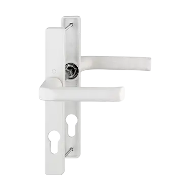 Click Here To Enlarge This Photo Of 113&sol;200LM HOPPE London 72mm UPVC Lever Door Handles on Narrow Backplate &lpar;180mm c&sol;c&rpar; - White &lpar;3209598&rpar;