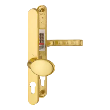 Click Here To Enlarge This Photo Of 76G&sol;3620N&sol;113 HOPPE London 92&sol;62mm UPVC Lever&sol;Pad Door Handles on Narrow Backplate &lpar;240mm c&sol;c&rpar; - Gold &lpar;831890&rpar;