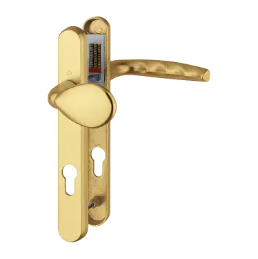 Click Here To Enlarge This Photo Of 77G&sol;3831N&sol;1530 HOPPE Atlanta 92mm UPVC Lever&sol;Pad Door Handles on Narrow Backplate &lpar;122mm c&sol;c&rpar; - Gold &lpar;3627677&rpar;