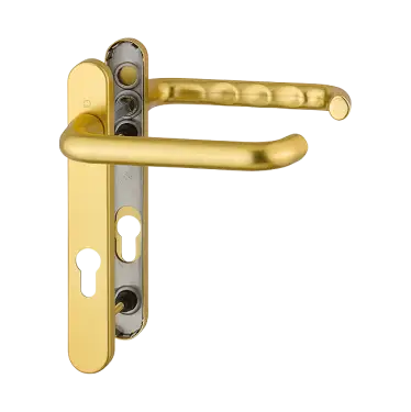 Click Here To Enlarge This Photo Of 137&sol;3337 HOPPE Paris 92mm UPVC Extra Long Lever Door Handles on Narrow Backplate &lpar;122mm c&sol;c&rpar; - Gold &lpar;1960118&rpar;
