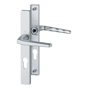 Click Here To Enlarge This Photo Of 117L&sol;2160N&sol;216N HOPPE Frankfurt 70mm UPVC Lever Door Handles on Narrow Backplate &lpar;200mm c&sol;c&rpar; - Silver &lpar;1718954&rpar;