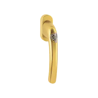 0710S&sol;U26 TBT1 HOPPE Tokyo Lockable Tilt & Turn Window Handle with TBT1 Operation - Gold &lpar;1958659&rpar;