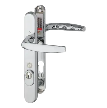 Click Here To Enlarge This Photo Of M1530M&sol;3260N-ZA&sol;3829N HOPPE Atlanta 92mm UPVC TS007 High Security Lever Door Handles on Narrow Backplate &lpar;122mm c&sol;c&rpar; - Polished Chrome &lpar;11693617&rpar;
