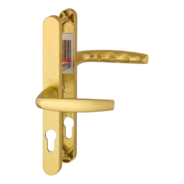 Click Here To Enlarge This Photo Of 1530&sol;3623N HOPPE Atlanta 92&sol;62mm UPVC Lever Door Handles on Narrow Backplate &lpar;215mm c&sol;c&rpar; - Gold &lpar;2943838&rpar;