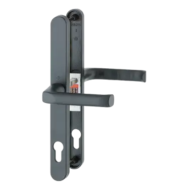 Click Here To Enlarge This Photo Of 113&sol;3620N HOPPE London 92mm UPVC Lever Door Handles on Narrow Backplate &lpar;240mm c&sol;c&rpar; - Matt Black &lpar;832064&rpar;