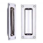 FB90CP - Zoo Hardware Fulton & Bray Flush Pull - 102 x 45mm &lpar;13mm Depth&rpar; Polished Chrome