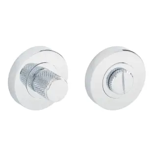 Eclipse 63280 Polished Chrome Knurled Thumbturn & Release on Round Rose &lpar;Insignia Range&rpar;
