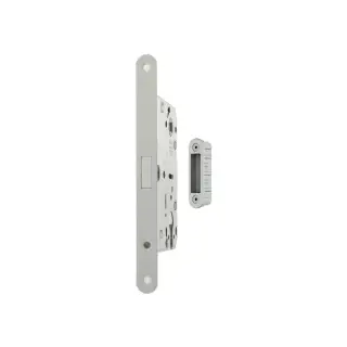 AGB2XTE50WH-ALU - AGB Polaris 2XT Magnetic Latch&sol;Euro Profile Sashlock &lpar;50mm backset&rpar; with strike plates for ALU doors - White