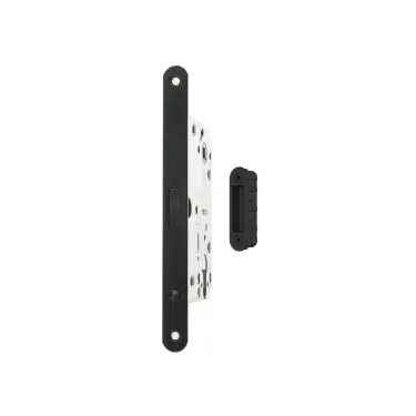 Click Here To Enlarge This Photo Of AGB2XTEMB-ALU - AGB Polaris 2XT Magnetic Latch&sol;Euro Profile Sashlock 60mm Backset with strike plates for ALU doors - Matt Black