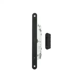 AGB2XTEMB-ALU - AGB Polaris 2XT Magnetic Latch&sol;Euro Profile Sashlock 60mm Backset with strike plates for ALU doors - Matt Black