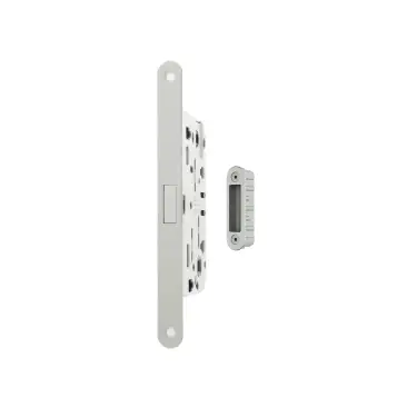 Click Here To Enlarge This Photo Of AGB2XTWC50WH-ALU - AGB Polaris 2XT Magnetic Latch&sol;Bathroom Lock &lpar;50mm backset&rpar; with strike plates for ALU doors - White