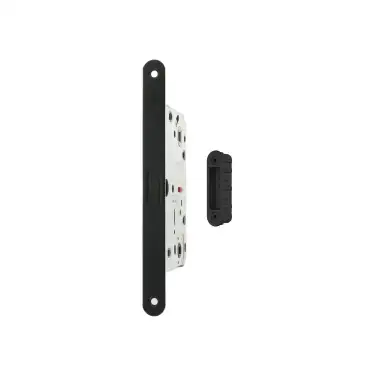 Click Here To Enlarge This Photo Of AGB2XTWCMB-ALU - AGB Polaris 2XT Magnetic Latch&sol;Bathroom Lock 60mm Backset with strike plates for ALU doors - Matt Black