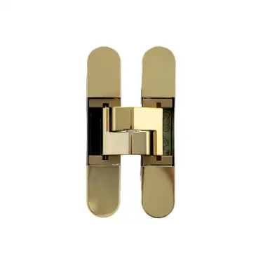 Click Here To Enlarge This Photo Of AGBH32HDPB - AGB Eclipse 3&period;2 Heavy Duty Adjustable Concealed Hinge - Polished Brass &lpar;60kg per 2 hinges&comma; 80kg per 3 hinges&rpar;