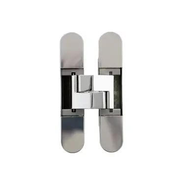 Click Here To Enlarge This Photo Of AGBH32HDPN - AGB Eclipse 3&period;2 Heavy Duty Adjustable Concealed Hinge - Polished Nickel &lpar;60kg per 2 hinges&comma; 80kg per 3 hinges&rpar;