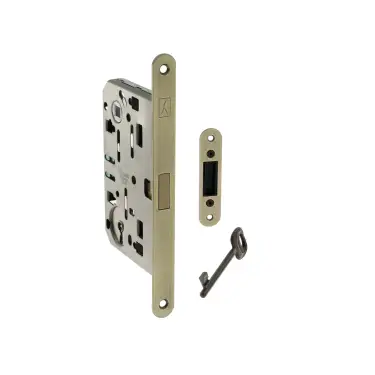 Click Here To Enlarge This Photo Of BON2XTLK60MAB - Bonaiti Polaris 2XT Magnetic Latch&sol;Key Sashlock 60mm Backset - Matt Antique Brass