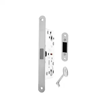 Click Here To Enlarge This Photo Of AGB2XTLKWH - AGB Polaris 2XT Magnetic Latch&sol;Key Sashlock 60mm Backset - White