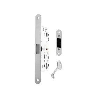 AGB2XTLKWH - AGB Polaris 2XT Magnetic Latch&sol;Key Sashlock 60mm Backset - White