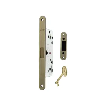 Click Here To Enlarge This Photo Of AGB2XTLKAB - AGB Polaris 2XT Magnetic Latch&sol;Key Sashlock &lpar;50mm backset&rpar; - Antique Brass