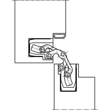 Click Here To Enlarge This Photo Of TE 240 3D Simonswerk TECTUS Concealed Hinge 155mm x 21mm &lpar;60kg&rpar;