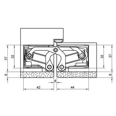 Click Here To Enlarge This Photo Of TE 540 3D A8 Simonswerk TECTUS Concealed Projection Hinge 200mm x 32mm &lpar;100kg&rpar;