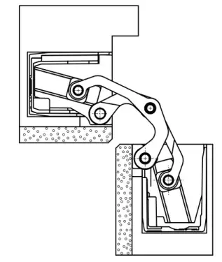 Click Here To Enlarge This Photo Of TE 540 3D A8 Simonswerk TECTUS Concealed Projection Hinge 200mm x 32mm &lpar;100kg&rpar;
