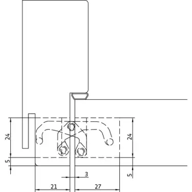 Click Here To Enlarge This Photo Of AN 150 3D Simonswerk ANSELMI Concealed Hinge 110mm x 24mm &lpar;40kg&rpar;
