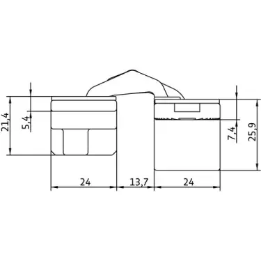 Click Here To Enlarge This Photo Of AN 150 3D Simonswerk ANSELMI Concealed Hinge 110mm x 24mm &lpar;40kg&rpar;