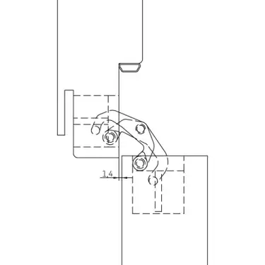 Click Here To Enlarge This Photo Of AN 150 3D Simonswerk ANSELMI Concealed Hinge 110mm x 24mm &lpar;40kg&rpar;