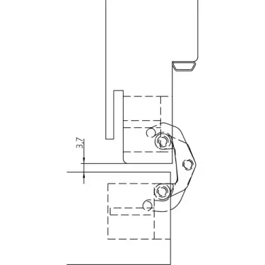 Click Here To Enlarge This Photo Of AN 150 3D Simonswerk ANSELMI Concealed Hinge 110mm x 24mm &lpar;40kg&rpar;