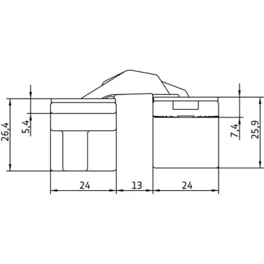 Click Here To Enlarge This Photo Of AN 160 3D Simonswerk ANSELMI Concealed Hinge 110mm x 24mm &lpar;60kg&rpar;