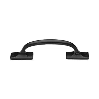 RDB1145 159 M&period;Marcus Rustic Dark Bronze Cabinet Pull Offset Design 159mm
