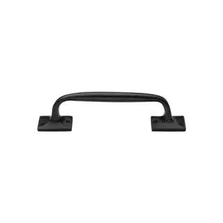 RDB1150 254 M&period;Marcus Rustic Dark Bronze Door Pull Handle Cranked 10"