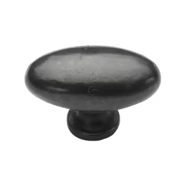 Click Here To Enlarge This Photo Of RDB118 50 M&period;Marcus Rustic Dark Bronze Cabinet Knob Oval Design 50mm