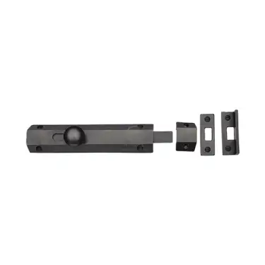 Click Here To Enlarge This Photo Of RDB1685 152 M&period;Marcus Rustic Dark Bronze Door Bolt Flat 6"